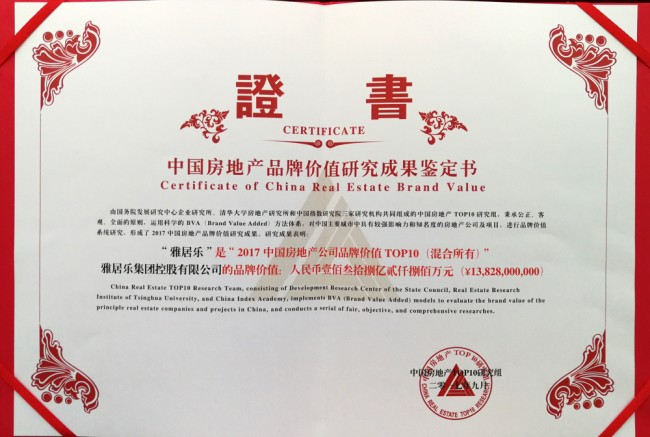 ?中國(guó)房地產(chǎn)品牌價(jià)值研究成功鑒定證書(shū) ?中國(guó)房地產(chǎn)品牌價(jià)值研究成功鑒定證書(shū)